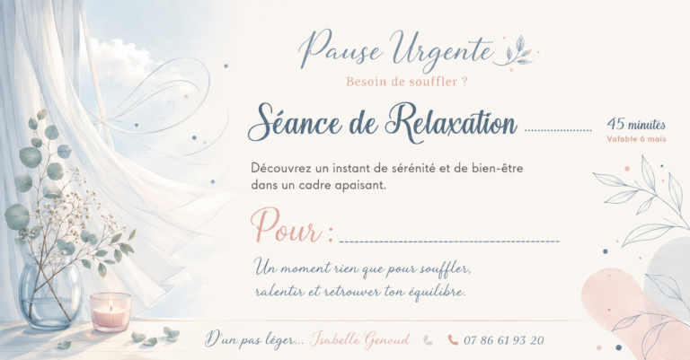Besoin de souffler — Modèle 1